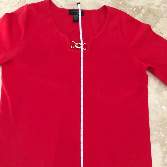 Never Worn Cable & Gauge Embellished Top With Beautiful Gold Clasp - Picture 4 of 8